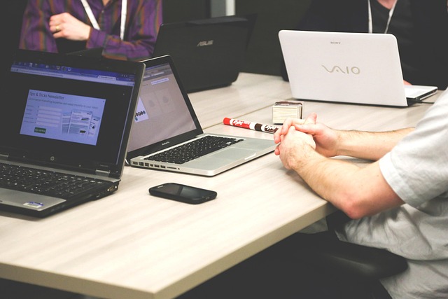 Professional working on a laptop with S/4HANA Fiore interface, illustrating career growth